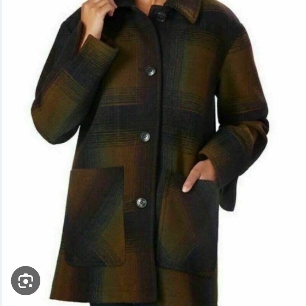 Pendleton Ladies' Wool Blend Topper Coat NWT XXL